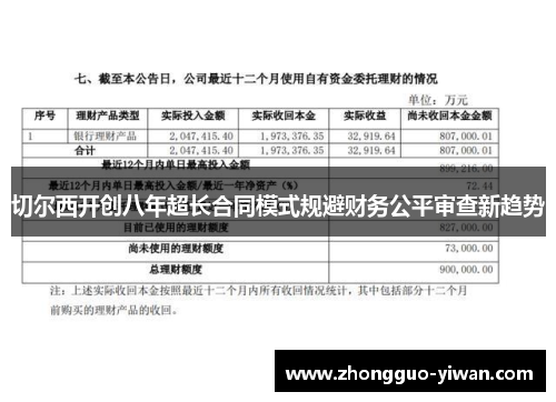 切尔西开创八年超长合同模式规避财务公平审查新趋势